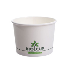 Zupas trauks BIOCUP, PAP/PLA, balts, 500ml