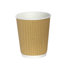 Karstumizturīga krūze, trīskārša, gofrēta, D8cm, 250ml
