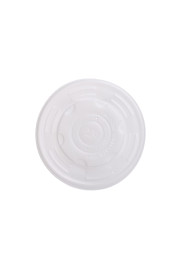 Vāki zupas konteineriem, CPLA, balti, D11.5cm