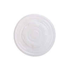 Vāki zupas konteineriem, CPLA, balti, D11.5cm