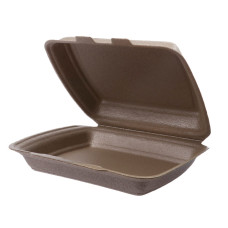 Termo kārbas, viendaļīgas, bēšas, XPP, 26x20.7x7.5cm