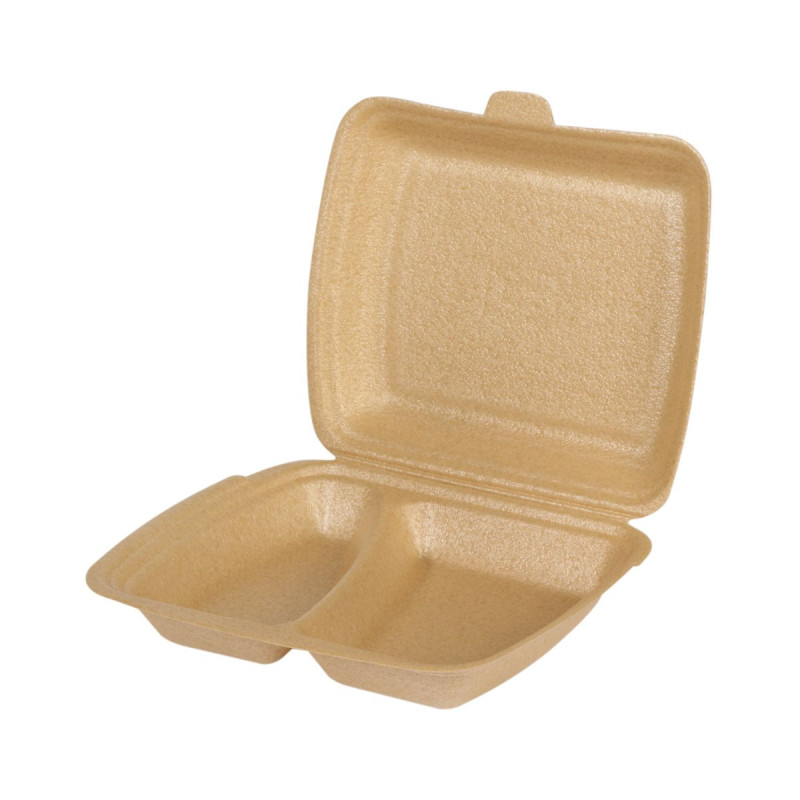 Termo kārbas, divdaļīgas, bēšas, XPP, 24.1x20.65x6.9cm