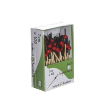 Iesmiņi bambusa, brūni/sarkani, 7cm