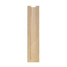 Papīra tūtas ar lodziņu, brūnas, PAP+PE, 12x5x58cm