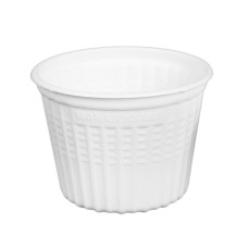 Trauki karstajiem ēdieniem, PP, apaļi, balti, 500ml