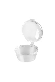 Mērces trauks ar atlokāmu vāku, PP , caurspīdīgs, D6.2cm, 50ml