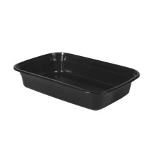 Trauki karstajam ēdienam, PP, melni, 22.6x15.4x4.3cm, 800ml