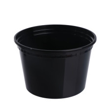 Trauki karstajiem ēdieniem, PP, melni, D11.7cm, 450ml