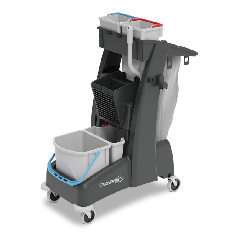 Rati uzkopšanai, Numatic MM4 Multi-Matic, 2x5L, 1x15L, 1x17L spaiņi, ar nospiedēju un atkritumu maisu turētāju ar vāku