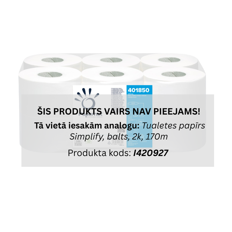 Tualetes papīrs ruļļos MINI JUMBO, balts, 2k, 170m