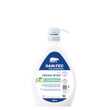 CREAM SOAP Luxor Green Aloe, krēmziepes ar antibakteriālu iedarbību, SANITEC, 1L