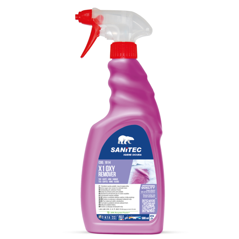 Oxy Remover X1 tekstila izstrādājumu tīrīšanas līdzeklis, SANITEC, 500ml