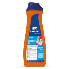 UNBLOCKER GEL, kanalizācijas cauruļu tīrīšanas līdzeklis, SANITEC, 900ml
