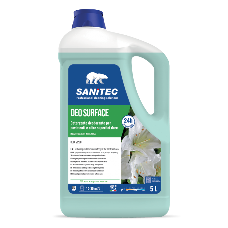 DEO FLOOR Muschio Bianco, smaržojošs grīdas tīrīšanas līdzeklis, 5L