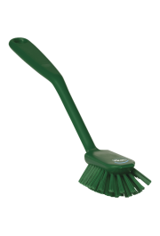 Trauku birste ar rokturi un skrāpējošu malu, vidēji cieta, zaļa, 28cm