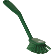 Trauku birste ar rokturi un skrāpējošu malu, vidēji cieta, zaļa, 28cm