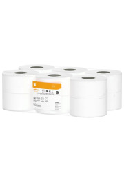 Tualetes papīrs ruļļos Mini Jumbo, Satino Comfort, balts, 2k, 150m