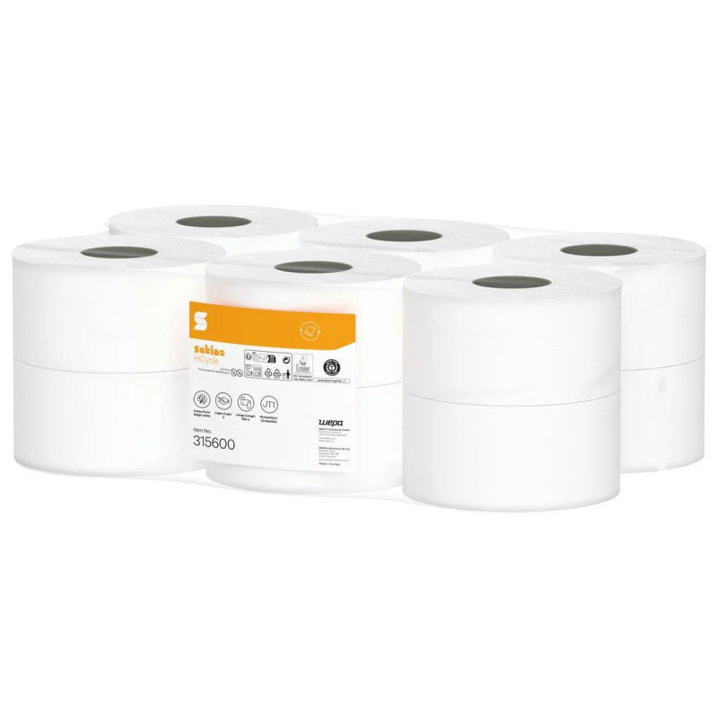 Tualetes papīrs ruļļos Mini Jumbo, Satino Comfort, balts, 2k, 150m