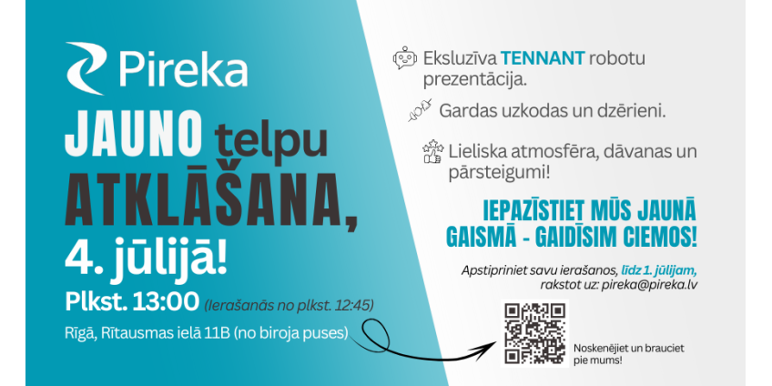 Atklāšanas svētki un robotu prezentācija – viss vienā pēcpusdienā pie PIREKA!