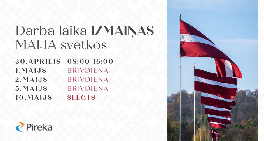 Darba laiks Maija svētkos
