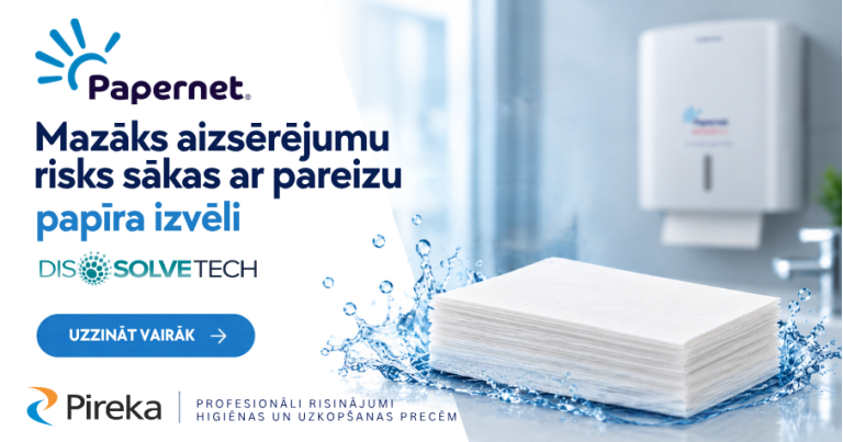 Papernet Dissolve Tech – mazāks aizsērējumu risks