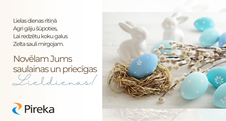 Novēlam priecīgas Lieldienas!