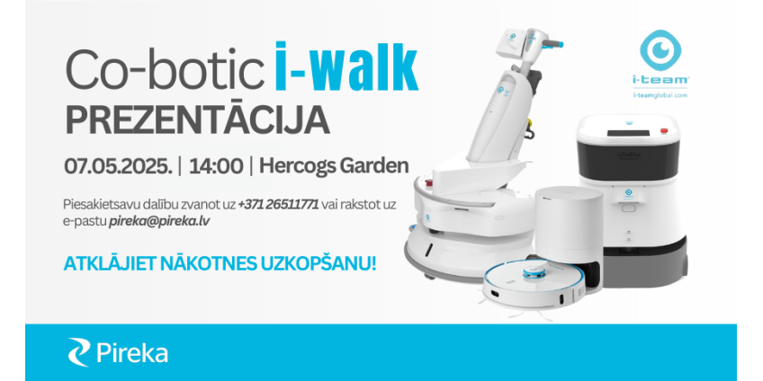 Aicinām uz vienīgo co-botic i-walk prezentāciju Latvijā!