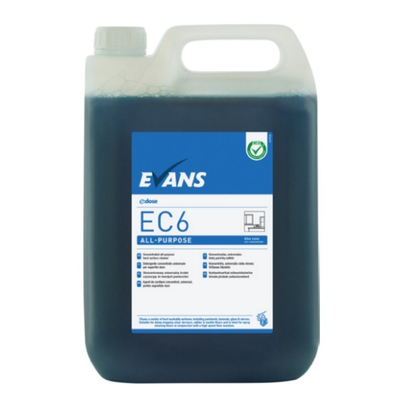 EC6 All-Purpose Spēcīgi koncentrēts interjera cieto virsmu tīrītājs, 5L