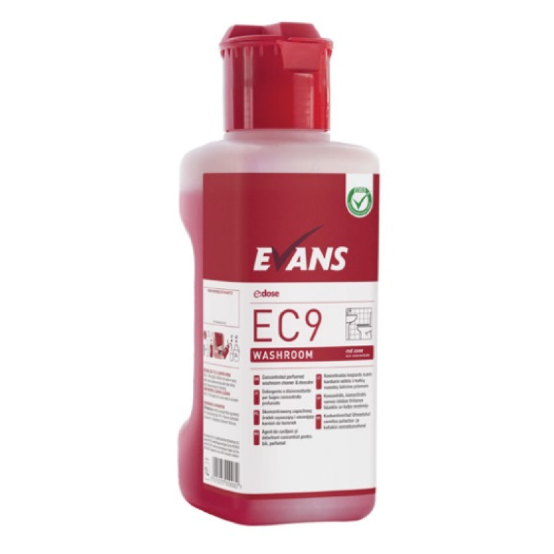 EC9 Washroom Spēcīgi koncentrēts baktericīds tīrītājs un atkaļķotājs, 1L