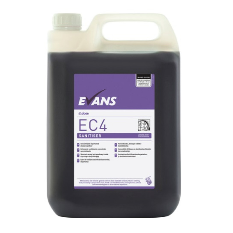 EC4 Sanitiser Spēcīgi koncentrēts dezinfekcijas līdzeklis, 5L